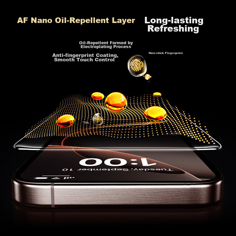 KOOLIFE Compatible with Apple 16 Tempered Glass Screen Protector, Privacy Screen...