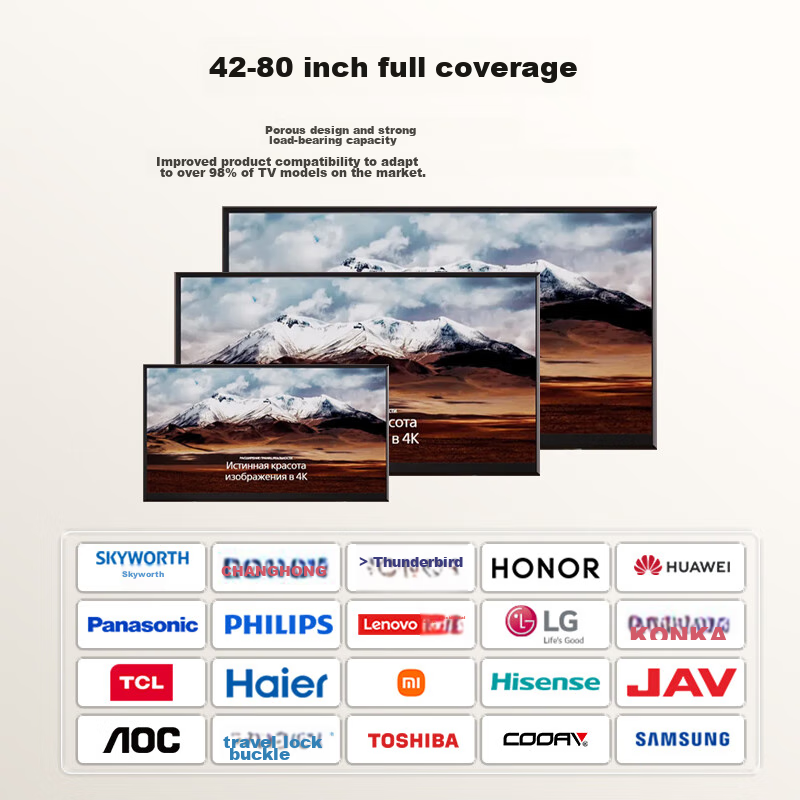 ProPre TV Wall Mount (42-80 Inches) Xiaomi TV Wall Mount Ultra-Thin TV Bracket W...