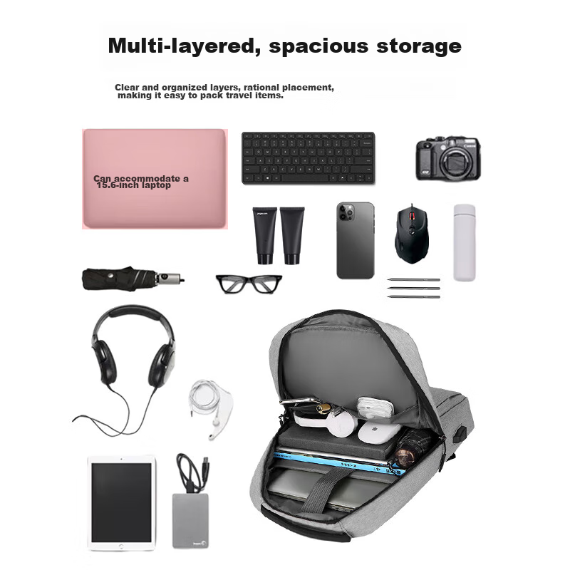 Right Away Laptop Backpack for Men, 16-Inch Simple Business Travel Backpack, Ult...