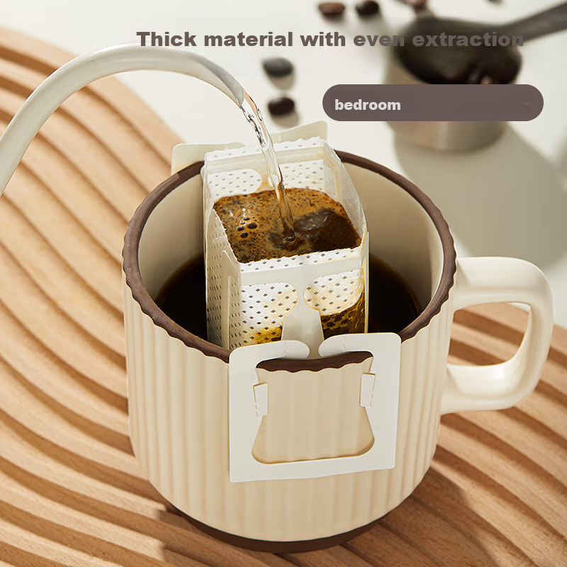 PAKCHOICE Portable Coffee Filter Bags, Drip Coffee Filters for Pour-Over, 60 Cou...