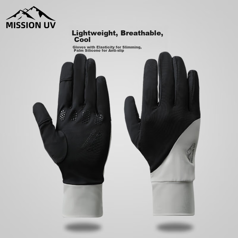 MISSION UV Ice Silk Sun Protection Gloves for Men, Summer Outdoor Driving Cyclin...