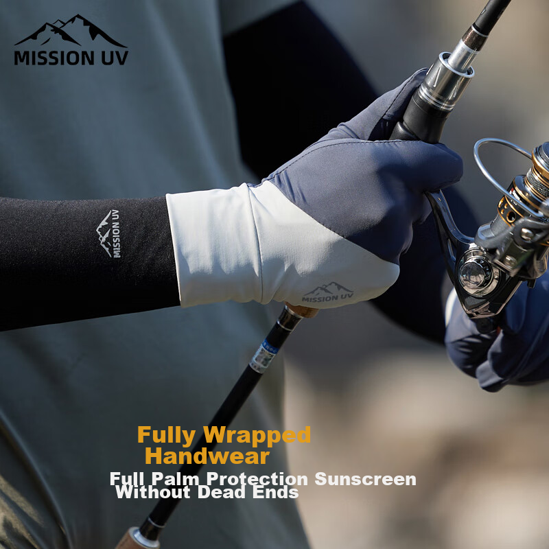 MISSION UV Ice Silk Sun Protection Gloves for Men, Summer Outdoor Driving Cyclin...