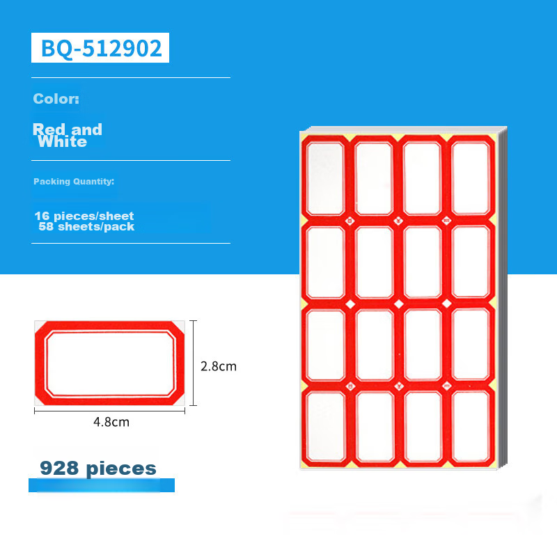 NVV Label Stickers, Large Size 928 Pieces 48*28mm Self-Adhesive Stickers, Self-A...