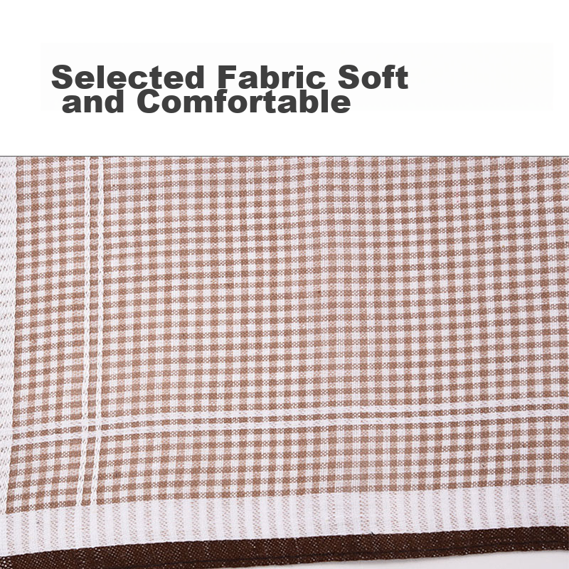 GLO-STORY 3-Pack Cotton Couple's Universal Handkerchief, Light Classic Style, MS...