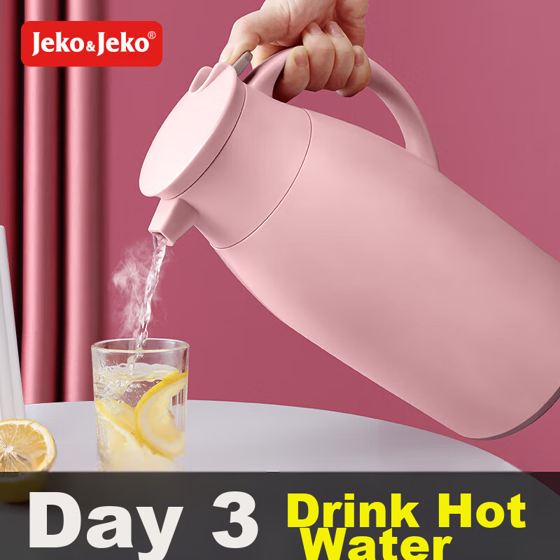 JEKO&JEKO Insulated Bottle, Household Thermos, Warm Water Jug, Dormitory Large C...