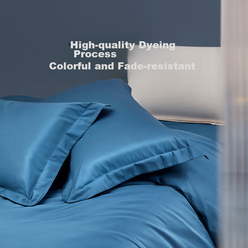 LOVO Luolai Shenghuo 60S Long-Staple Pure Cotton Satin Four-Piece Bedding Set, L...