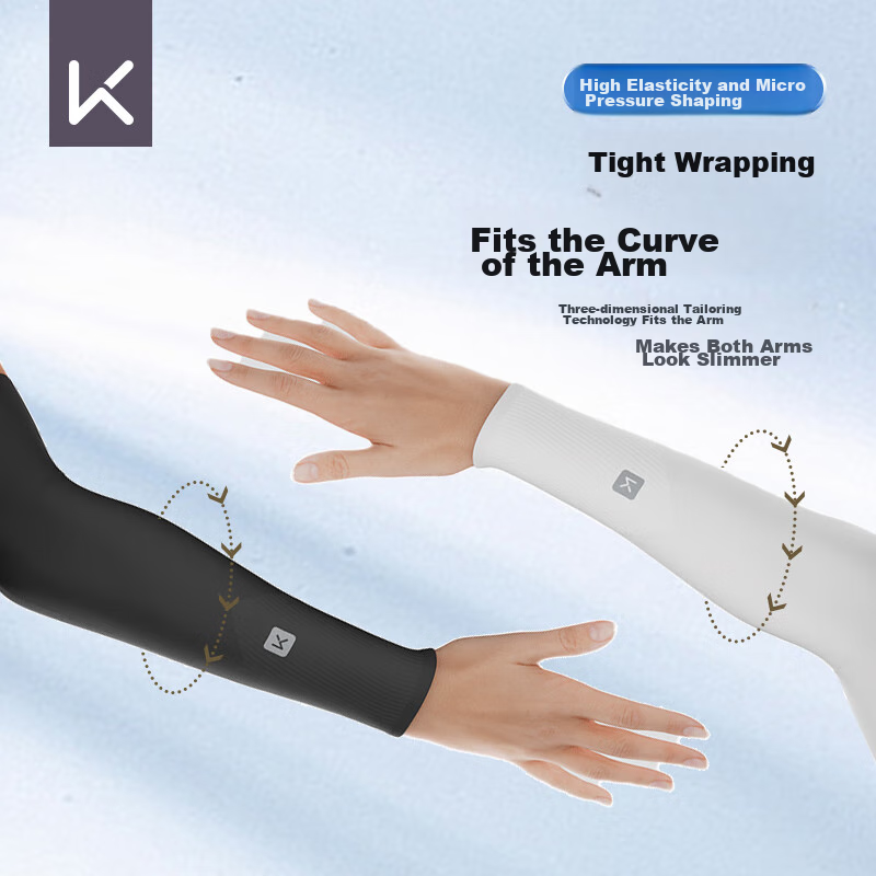 Keep Ice Silk Arm Sleeves for Men And Women, Thin Sun Protection Ice Silk Arm Sl...