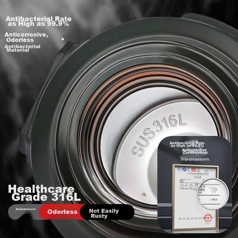 PAKCHOICE Insulated Water Bottle, Large Capacity, 316 Stainless Steel, Outdoor P...