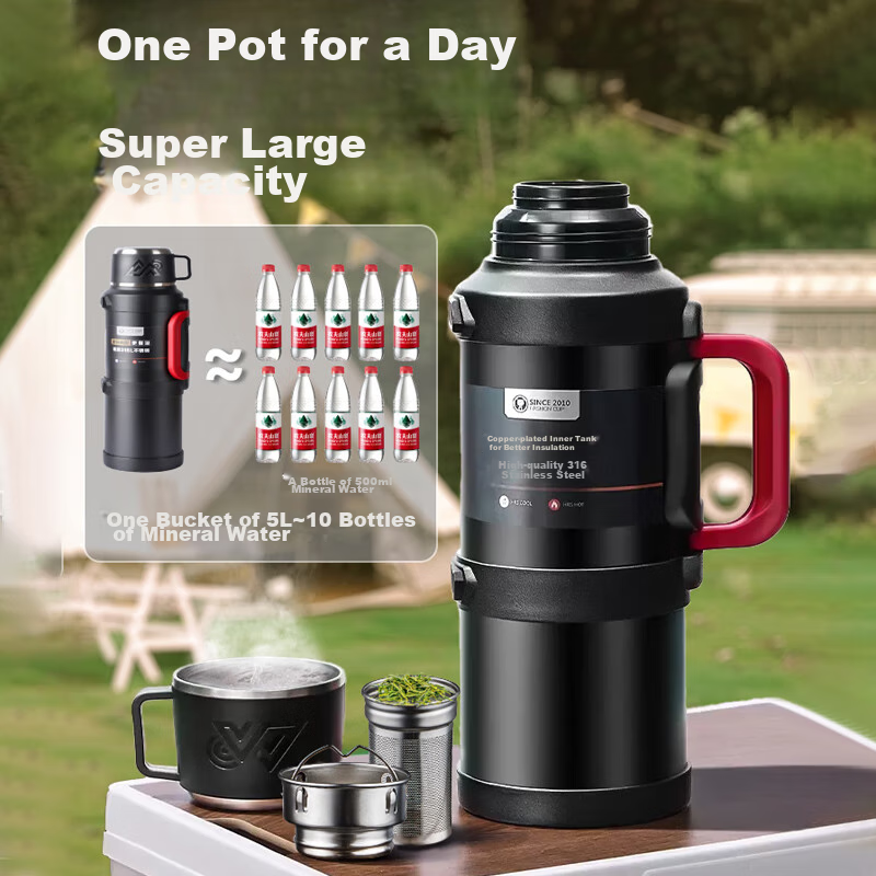 PAKCHOICE Insulated Water Bottle, Large Capacity, 316 Stainless Steel, Outdoor P...