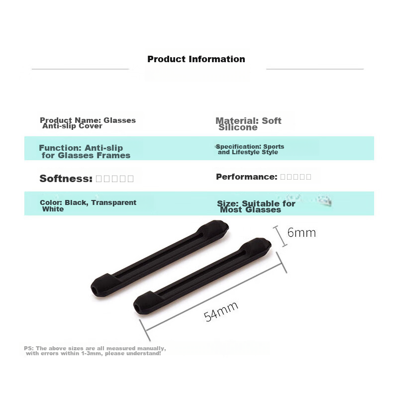 Jardin D'amour Glasses Anti-Slip Soft Silicone Ear Covers, Ear Hooks, Ear Rests,...