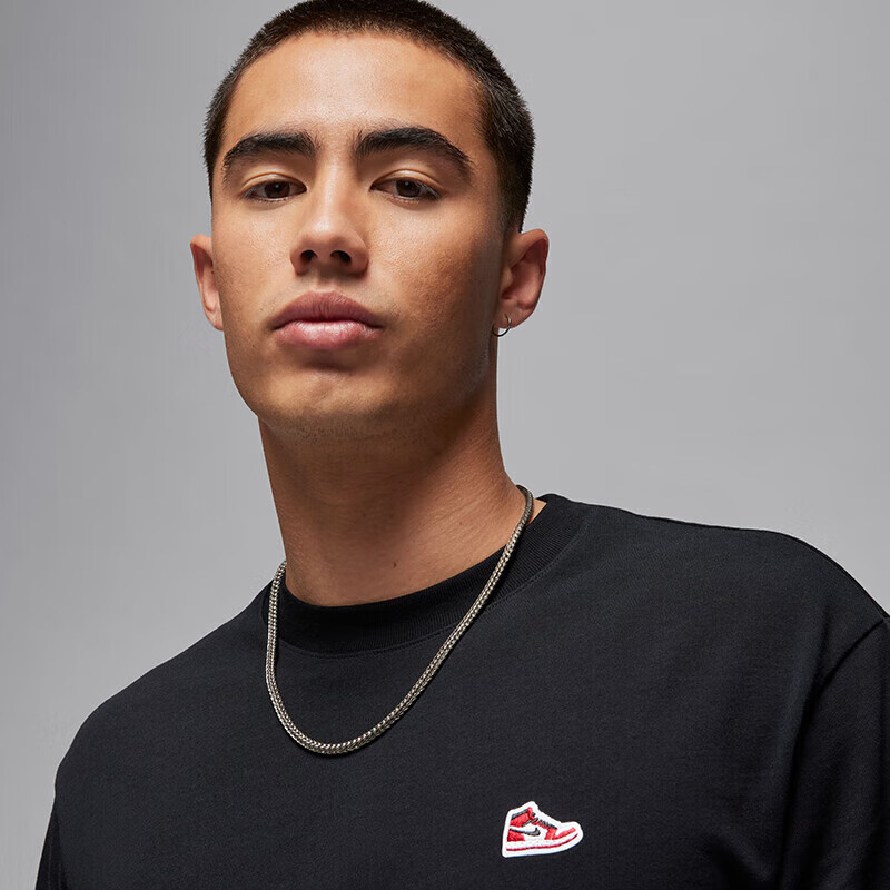 Jordan Sports T-Shirt, AJ Men's Loose-Fit, BRAND SNKR Short Sleeve, FN5983-010,...