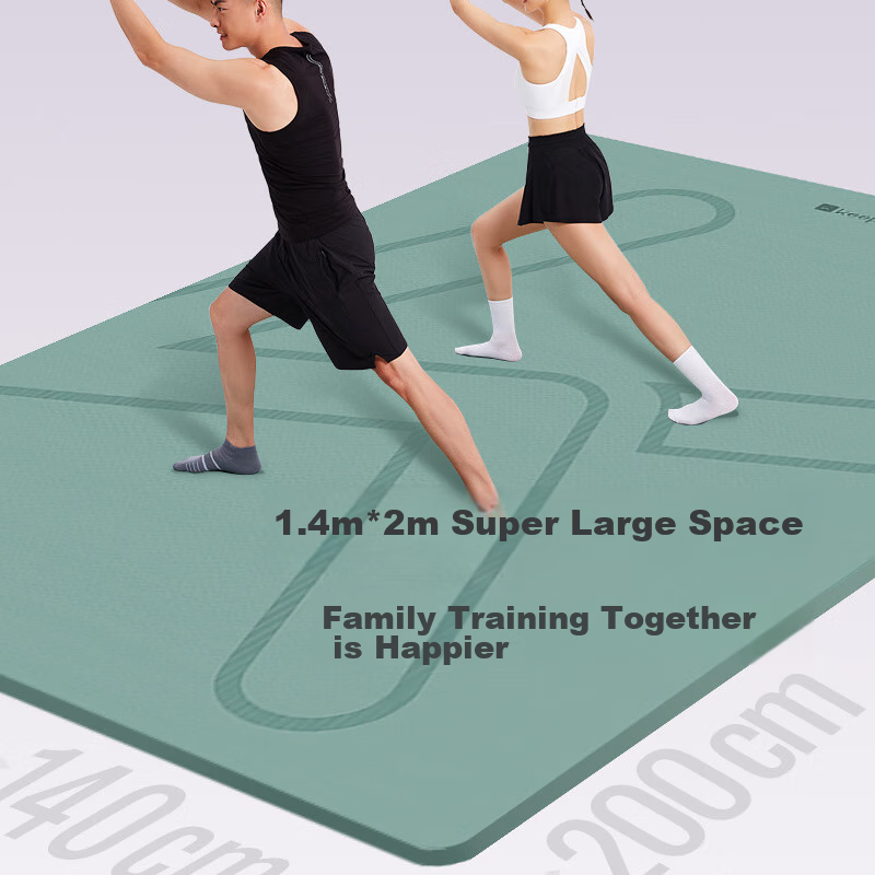 Keep Extra Large Double TPE Yoga Mat, Thickened, Widened, And Lengthened, 200*14...