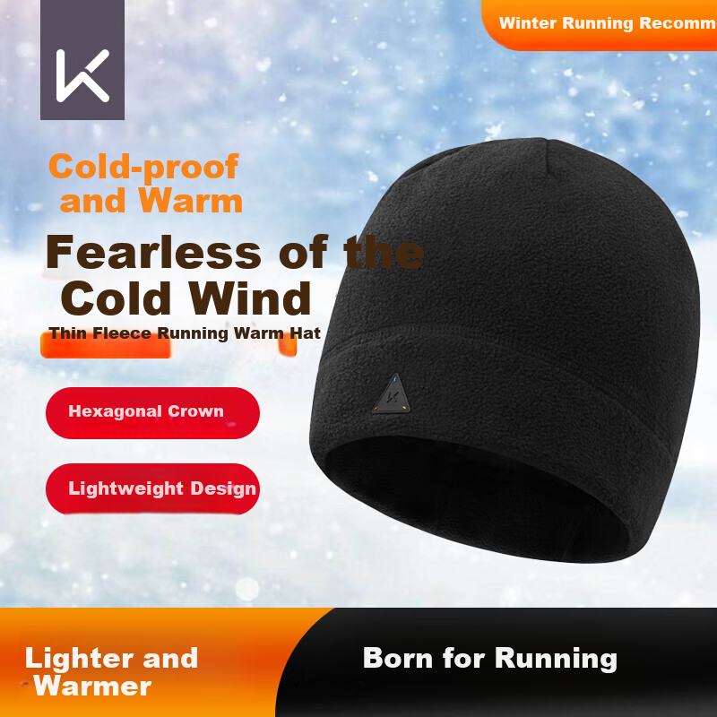 Keep Running Fleece Windproof Ear Protection Hat Warm Head Cover Electric Vehicl...