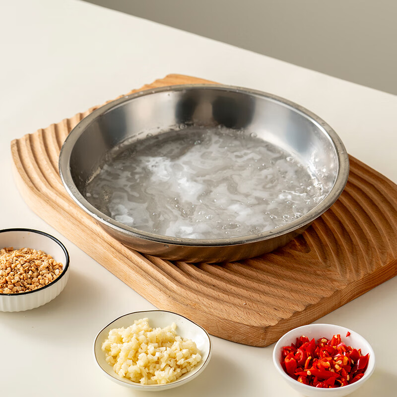 Onlycook 304 Stainless Steel Plate, Liangpi Plate for Home Use, Steaming Plate f...