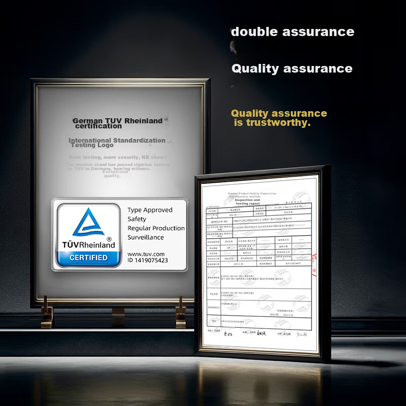 NBF80 Monitor Stand, Computer Stand, Desktop Adjustable Monitor Arm, Rotating Co...