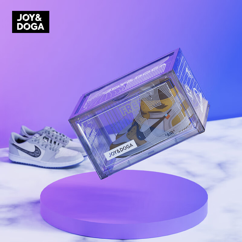 JOY&DOGA Transparent Shoe Box, Dust-Proof And Anti-Oxidation, Sneaker Storage Bo...
