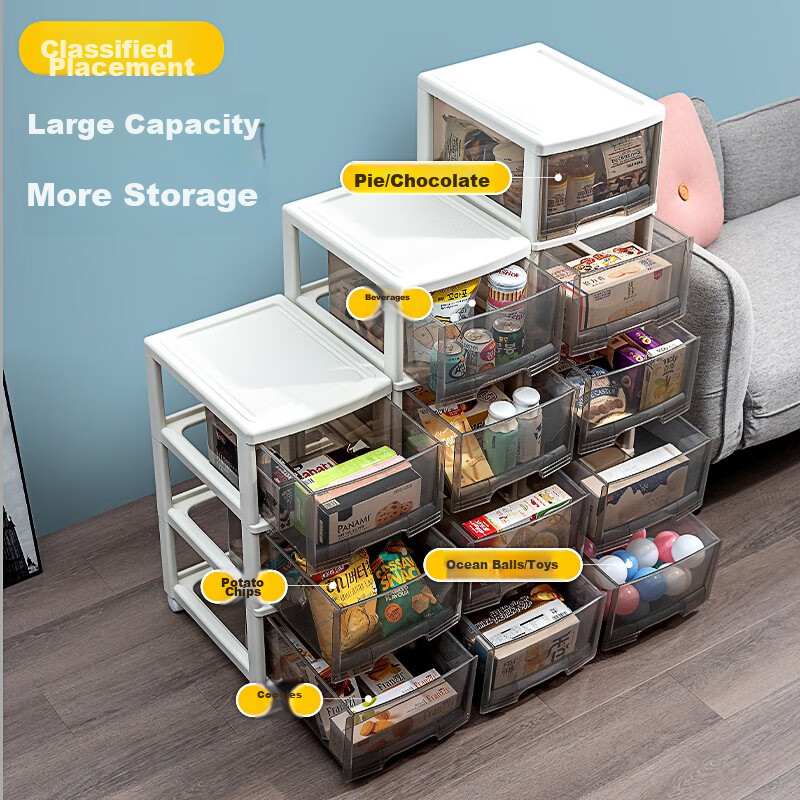 JEKO&JEKO Drawer-Style Cosmetic Storage Cabinet, Children's Wardrobe, Toy And Sn...