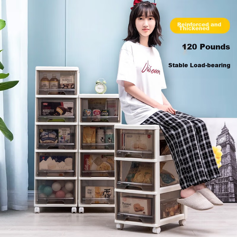 JEKO&JEKO Drawer-Style Cosmetic Storage Cabinet, Children's Wardrobe, Toy And Sn...