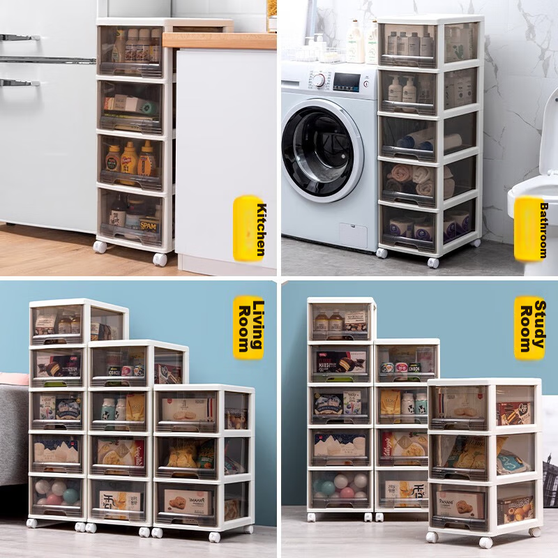 JEKO&JEKO Drawer-Style Cosmetic Storage Cabinet, Children's Wardrobe, Toy And Sn...