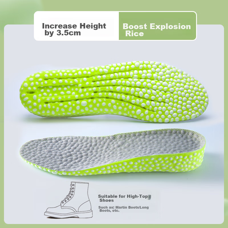 IQGD Insoles for Height Increase, Men's Sports Invisible Height-Increasing Insol...