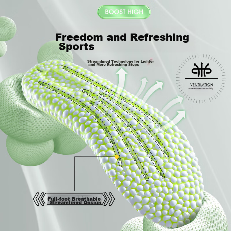 IQGD Insoles for Height Increase, Men's Sports Invisible Height-Increasing Insol...