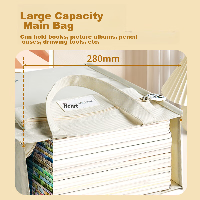 NVV Tutoring Bag, Art Bag, Elementary School Student Handbag, Book Bag, Study Ba...