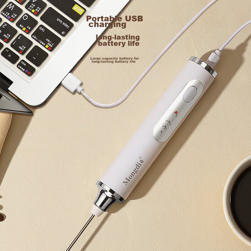 Mongdio Milk Frother, Whipping Cream Maker, Milk Foam Machine, Electric Coffee F...