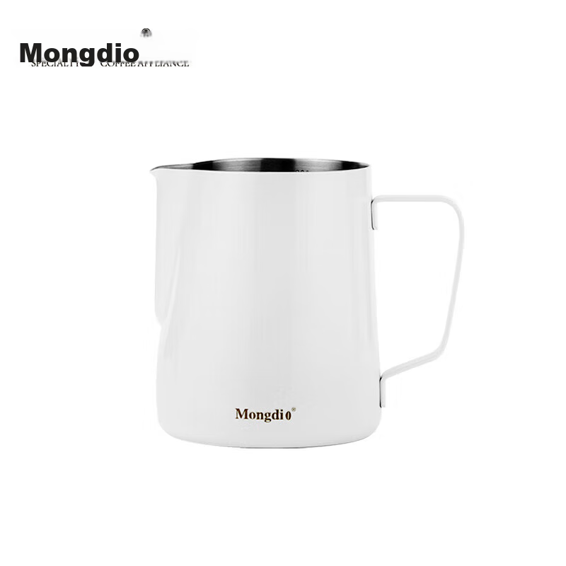 Mongdio Coffee Latte Art Cup, Pointed Spout Latte Art Pitcher, Thickened 304 Sta...