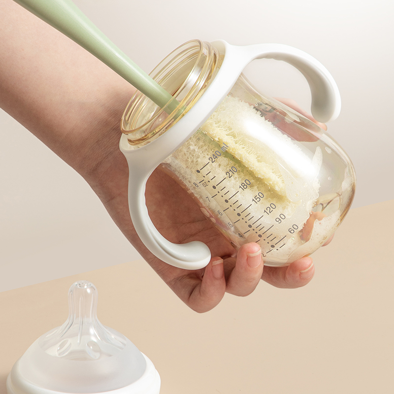 LYNN Cup Brush Bottle Brush Long Handle Cup Cleaning Tool, Replaceable Brush Hea...