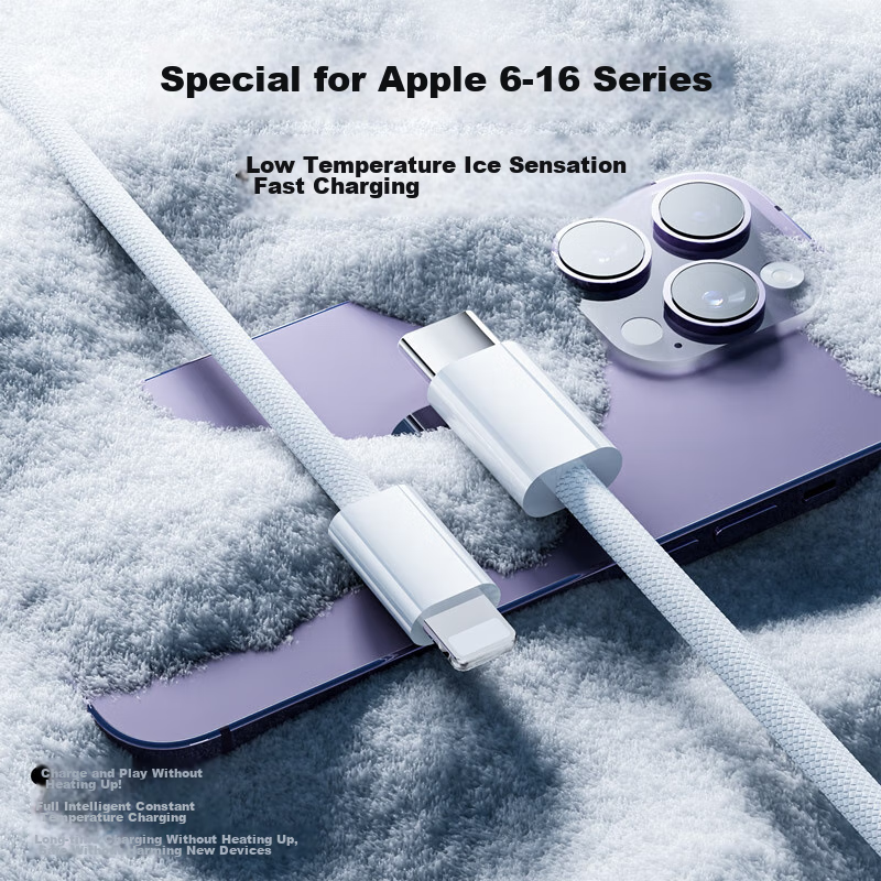 OKSJ Apple Charging Cable, Dual Type-C, One-To Data Cable, Two-In 60W+27W [Upgra...