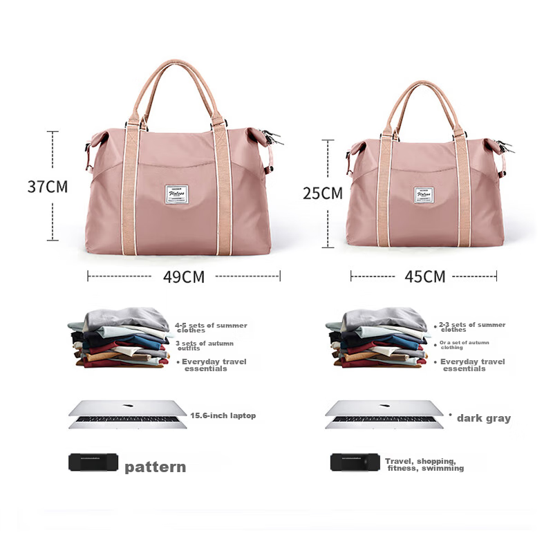 Landcase Women's Handbag, Large Capacity Sports Bag, Fitness Bag, Short-Trip Tra...