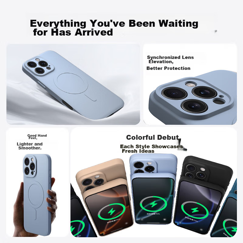 KEKLLE [Skin-Friendly Magnetic] IPhone 16 Pro Case, Apple 16 Pro Protective Cove...