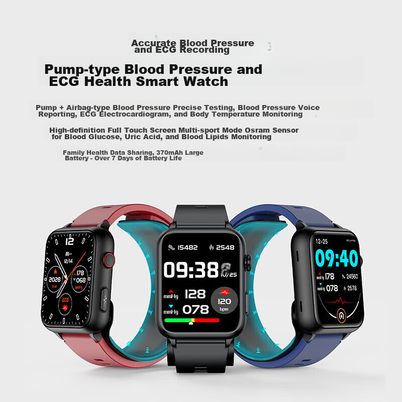 KPEP [Medical Flagship] High-Precision Airbag Blood Pressure Watch, Evaluates Ur...