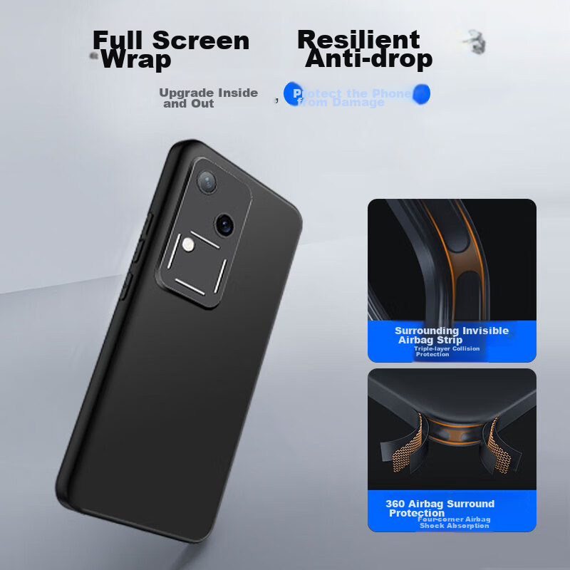KOOLIFE Phone Case for Vivo S18, Protective Cover for Vivo S18, Full Lens Protec...