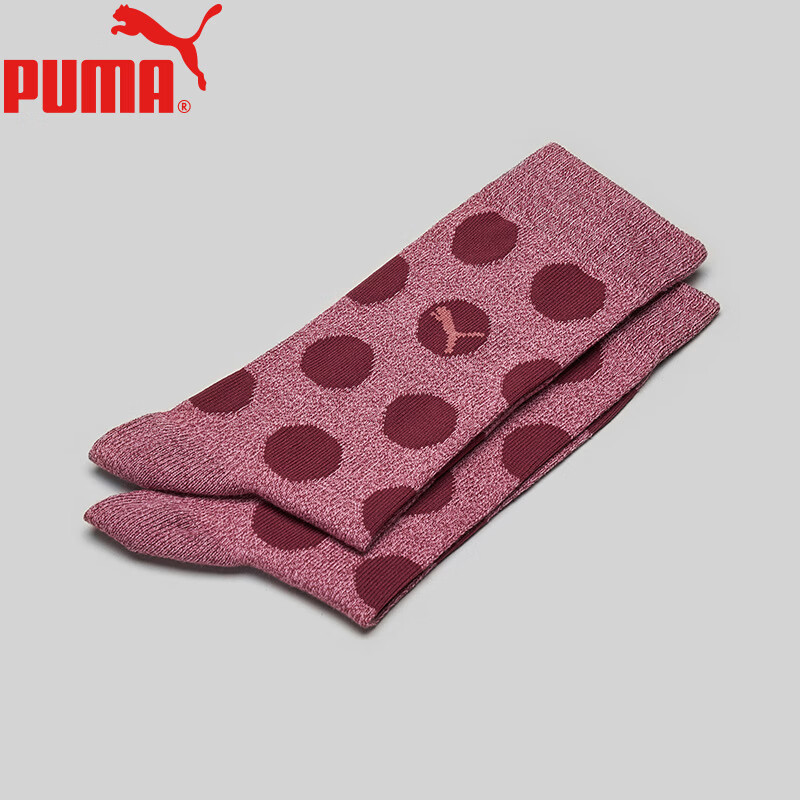 PUMA Couple Comfortable Spot Trendy Casual Sports Men's High Tube Socks 2 Pairs...