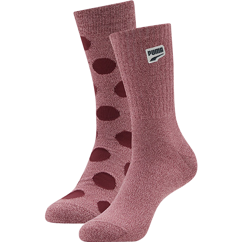 PUMA Couple Comfortable Spot Trendy Casual Sports Men's High Tube Socks 2 Pairs...