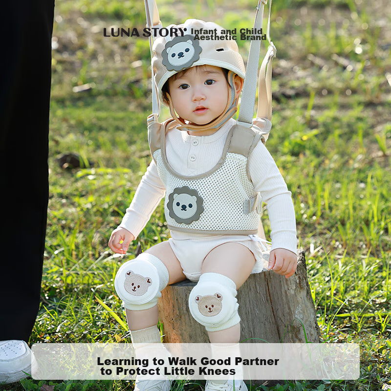 LUNASTORY Baby Walking Aid, Toddler Learning to Walk Strap, Anti-Fall Child Trac...
