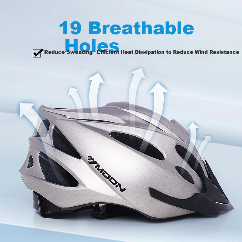 MOON One-Piece Molding Cycling Helmet Urban and Off-Road Dual-Use Mountain Bike...