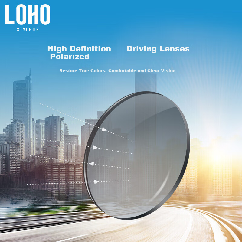LOHO Unisex Polarized Sunglasses Fashion Driving Glasses for Men and Women Outdo...
