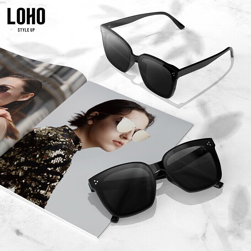 LOHO Unisex Polarized Sunglasses Fashion Driving Glasses for Men and Women Outdo...