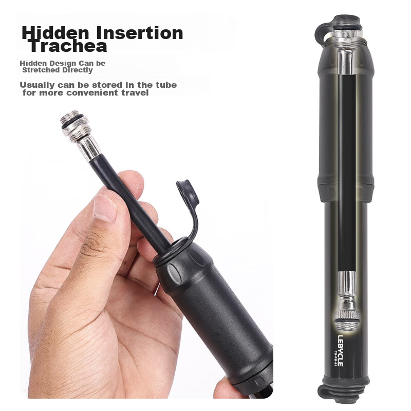 LeBycle Mountain And Road Bicycle Portable Pump, New High-Pressure Hidden Hose,...
