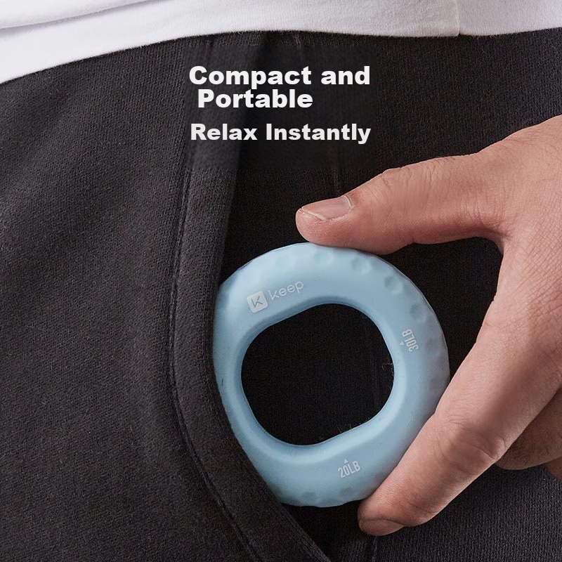Keep Silicone Grip Ring 20-30 Lbs, Finger Rehabilitation Training Hand Strength...