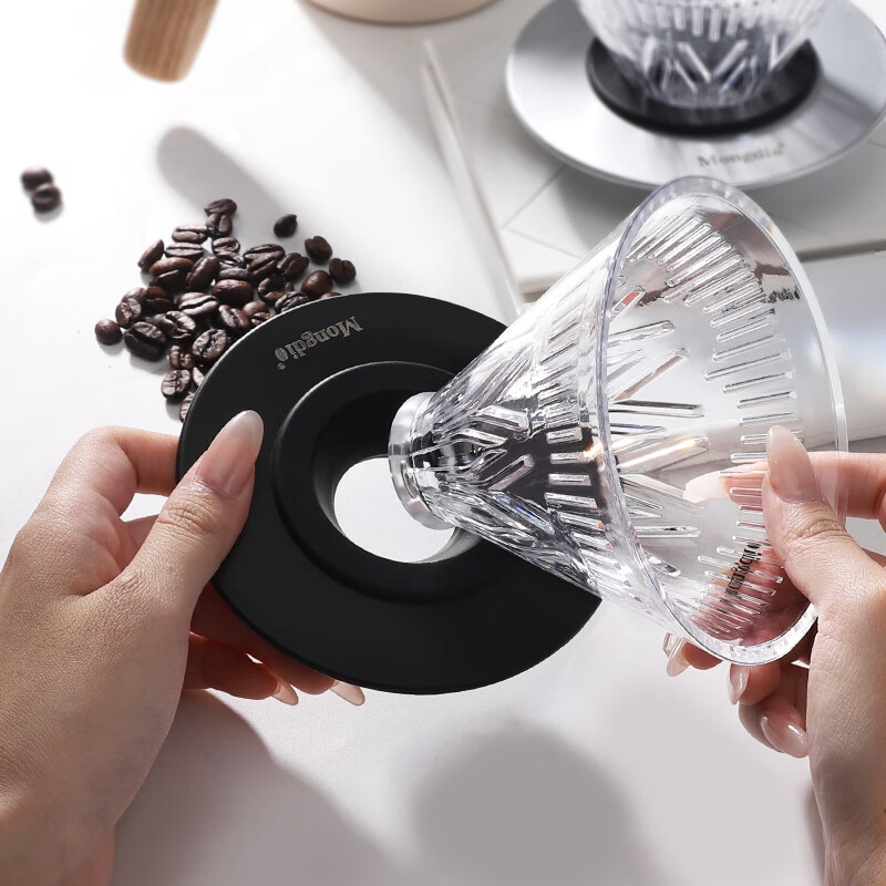 Mongdio Pour-Over Coffee Dripper, V60 Filter Basket, Funnel Filter, V02 Filter C...