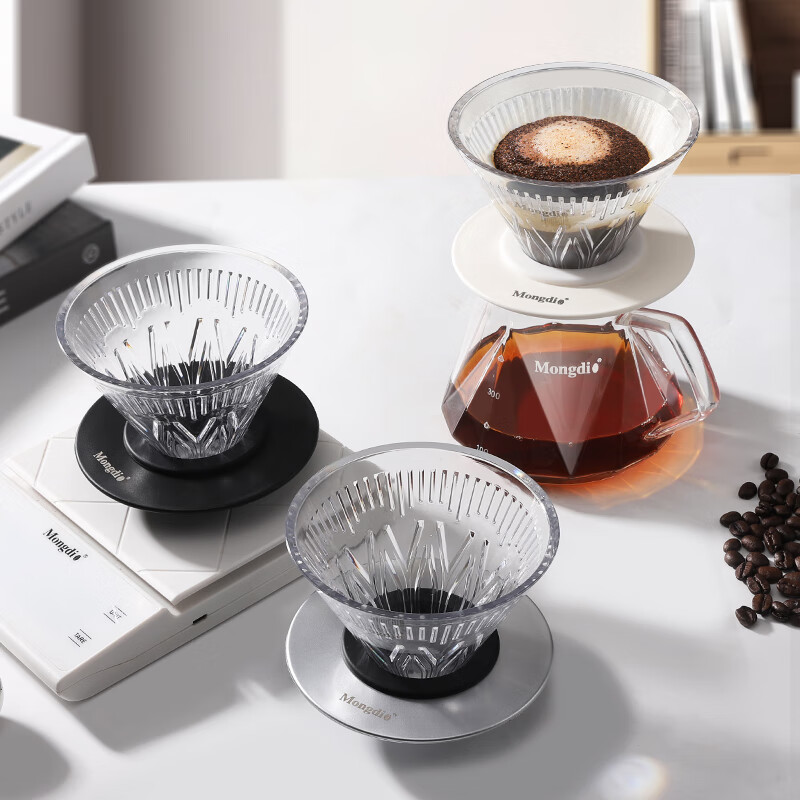 Mongdio Pour-Over Coffee Dripper, V60 Filter Basket, Funnel Filter, V02 Filter C...