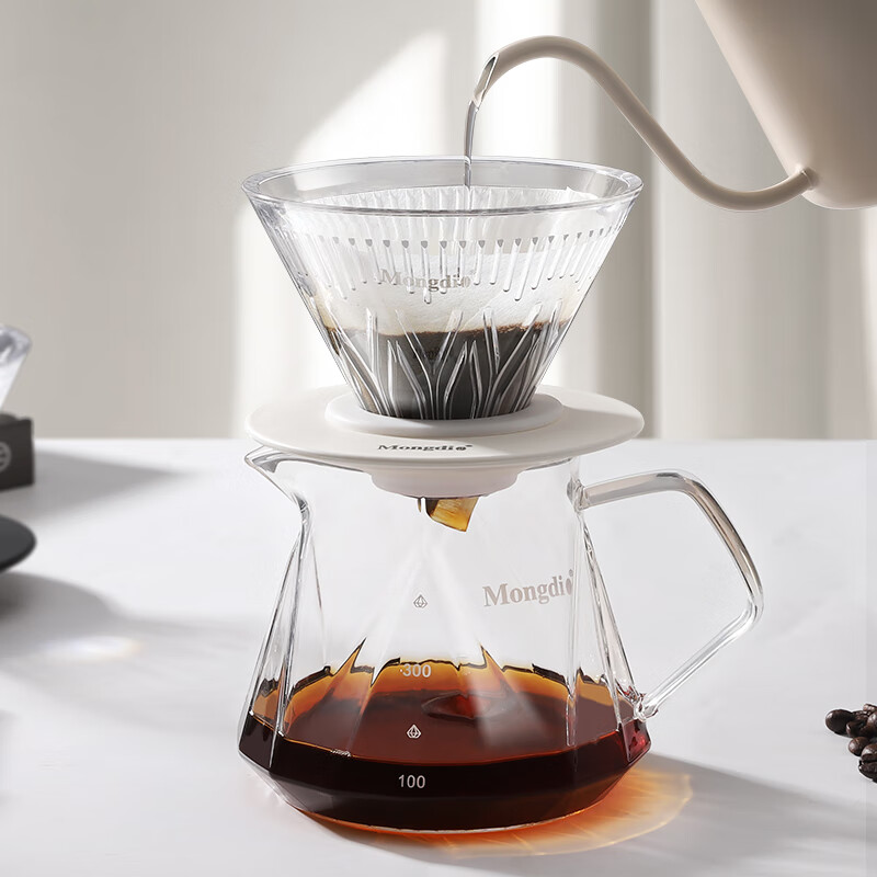 Mongdio Pour-Over Coffee Dripper, V60 Filter Basket, Funnel Filter, V02 Filter C...