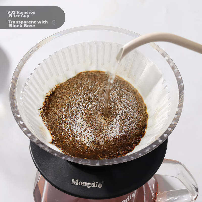 Mongdio Pour-Over Coffee Dripper, V60 Filter Basket, Funnel Filter, V02 Filter C...
