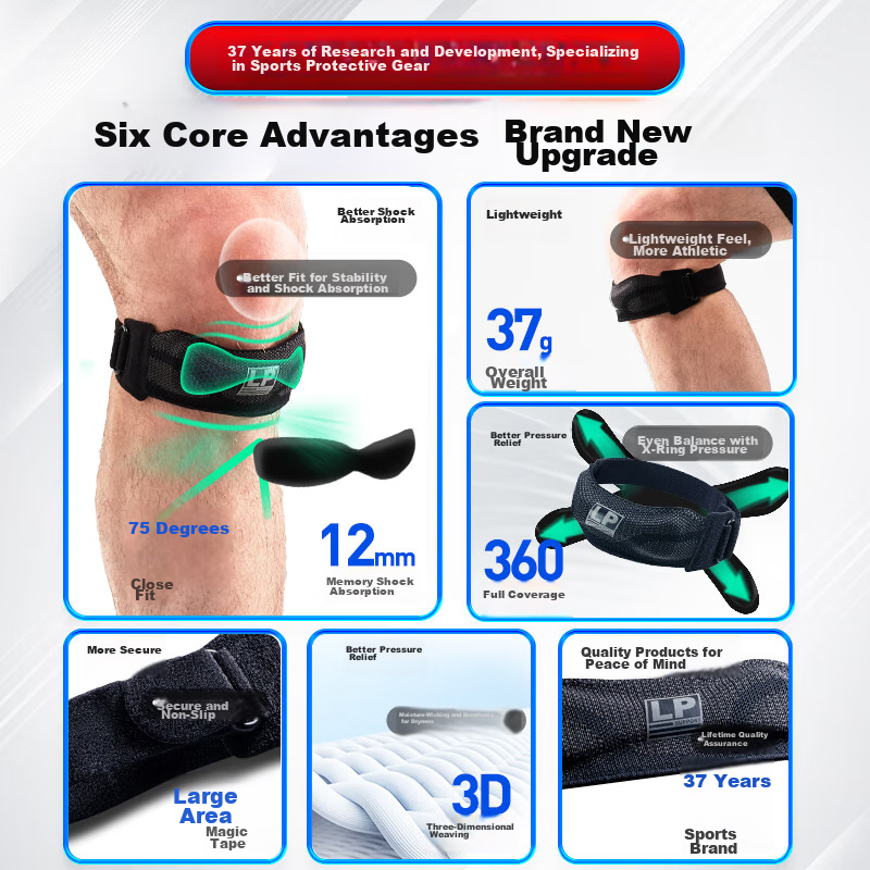 LP Patellar Strap Knee Brace for Sports, Unisex, for Running, Meniscus Support,...