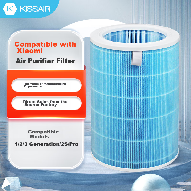 KISSAIR Compatible with Mijia Xiaomi Air Purifier 1st/2nd/3rd/2s/pro Filter, HEP...