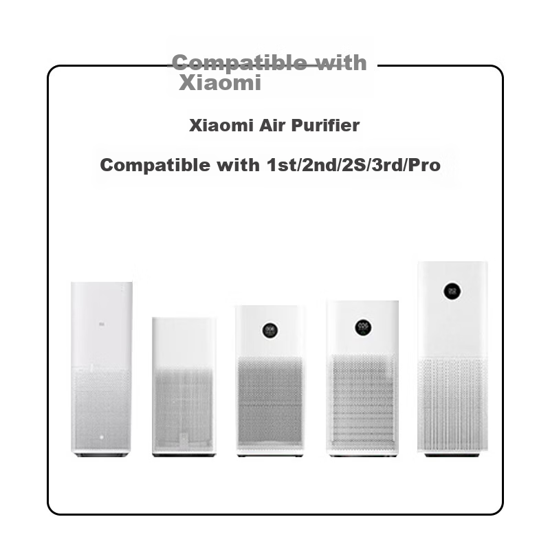 KISSAIR Compatible with Mijia Xiaomi Air Purifier 1st/2nd/3rd/2s/pro Filter, HEP...