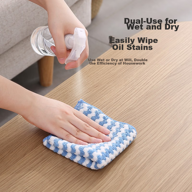 LYNN Cleaning Cloth, Super Absorbent Kitchen Degreasing Dishcloth, Table Wipe, H...